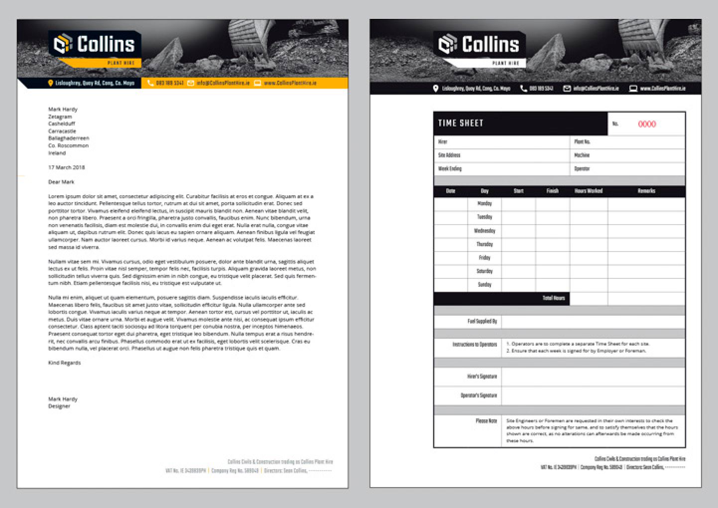 Collins Plant Hire Portfolio Detail 9